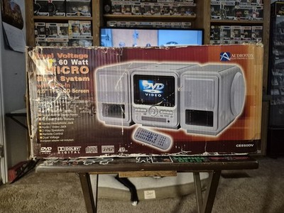 VINTAGE AUDIOVOX DVD/CD/MP3 PLAYER MICRO SHELF SYSTEM CE550DV