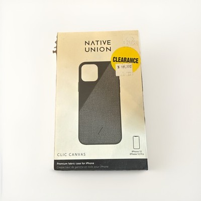 Native Union Protective Clic Canvas Case For iPhone 12 Pro - Black