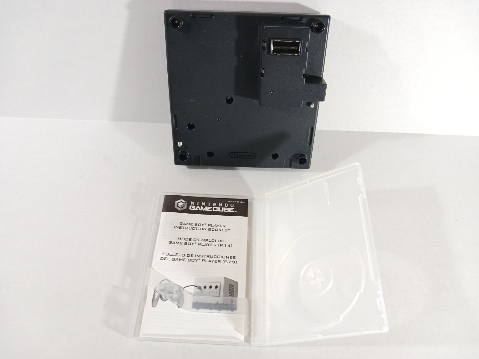 Nintendo GameCube Gameboy Player ADAPTER ONLY DOL-017 NO DISK JUST BOX MANUAL