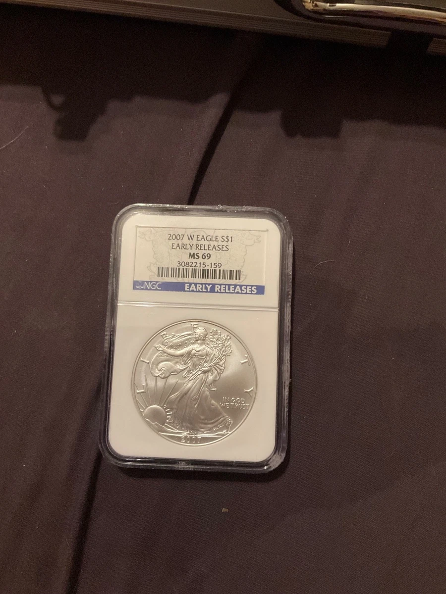 米国正規販売店購入pcgs MS69 2007シルバーイーグル American Eagle MS 69 Graded 2007 Silver Bullion Coins for sale | eBay