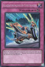 YuGiOh Gladiatorungeheuer-Streitwagen LCGX-DE266 Secret Rare Good unl.