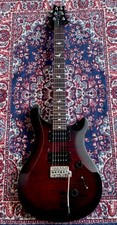 2018 PRS SE Custom 24 Fire Red Burst Electric Guitar with PRS Gigbag