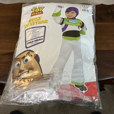 Toy Story Buzz Lightyear Deluxe Child Halloween Costume Small 4-6 Read Incomplet