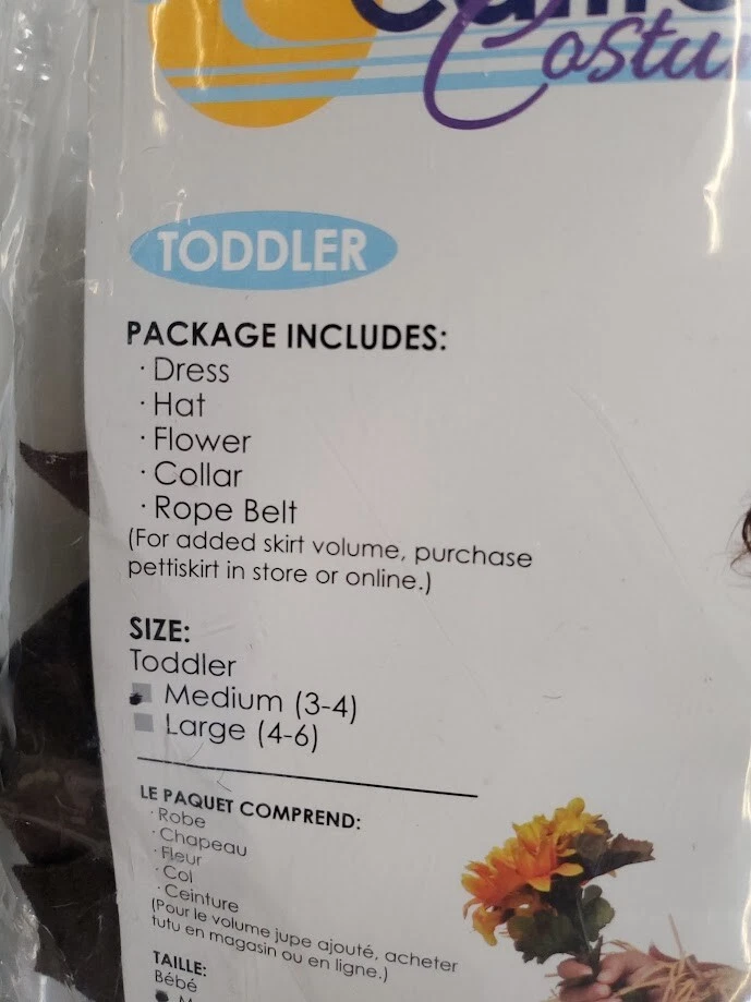 Disfraz California PARCHE CALABAZA ESPANTAPÁJAROS NIÑO PEQUEÑO Niñas Talla M - Faltan piezas Foto 3 de 4