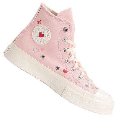 Converse Chuck 70 Hi Taylor All Star Chucks Hi Sneaker A09113C Herz Heart Rosa
