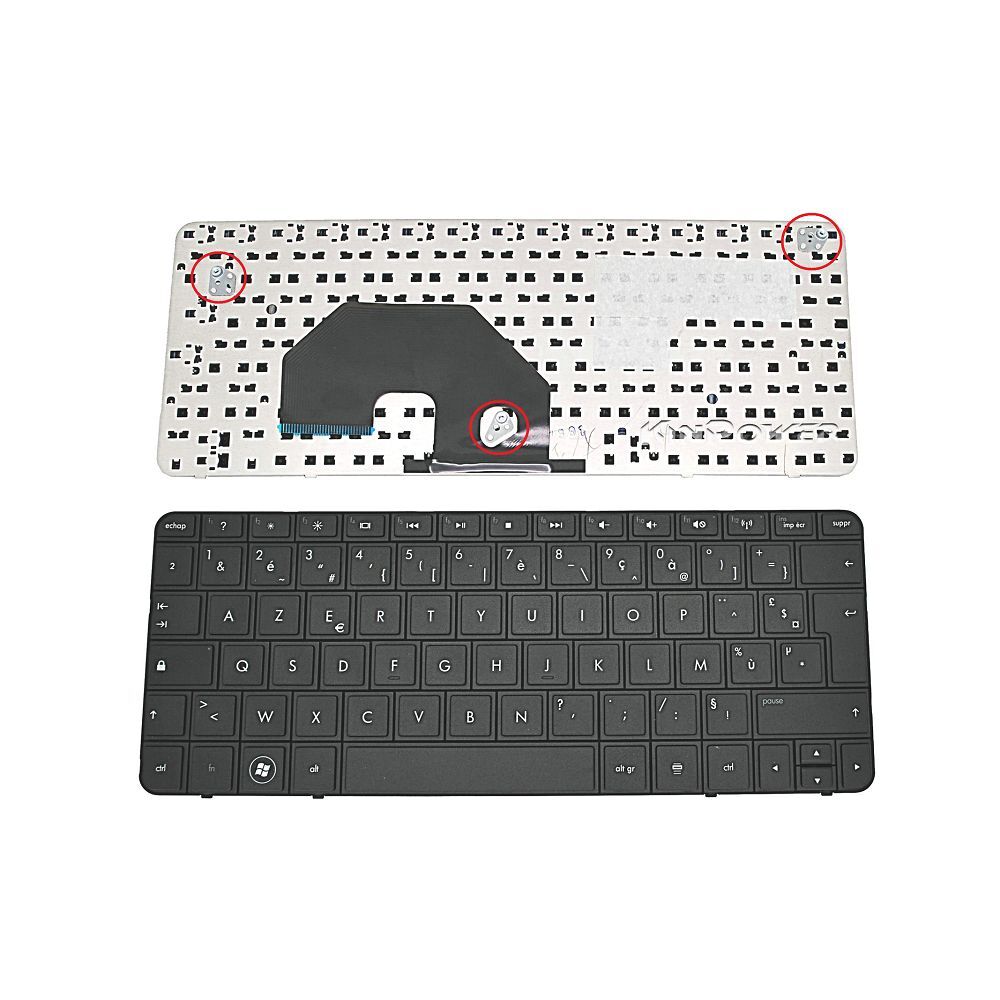 Clavier AZERTY français de remplacement pour réparer un HP Compaq Mini 110-3000 défectueux