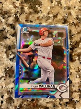 2021 Bowman Chrome Sapphire Edition Prospects Tyler Callihan Cincinnati Reds