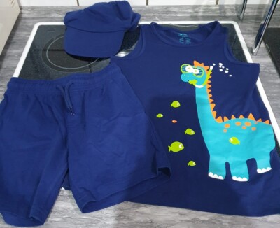 3-teiliges ''Dino'' Sommer Set - Gr.122/128 - Neu mit Etikett