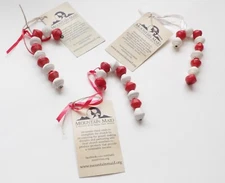 LOT OF 3 Mountain Maid Handmade Candy Cane Ornaments Products With a Purpose