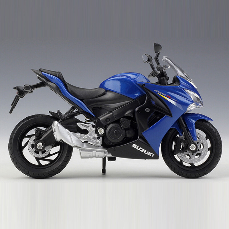1:18 Suzuki GSX-S1000F Motorcycle Model Plastic Motorbike Toy