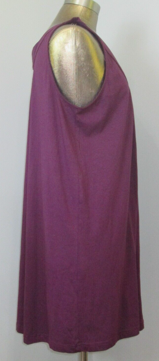 ⭐︎⭐︎! Roman's Purple Shirt Dress Womens L 18/20 Chest 41 Pleated