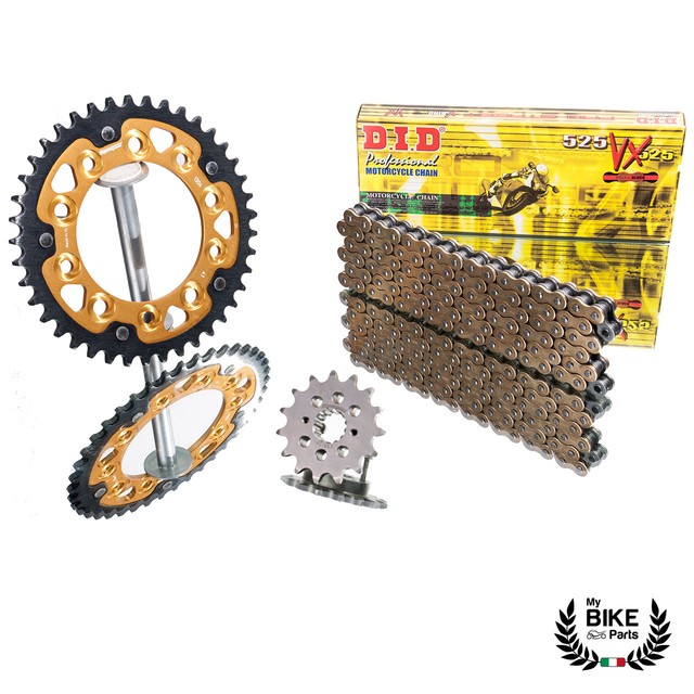 Honda Chain Kit XRV 750 Africa Twin 97 03 DID 525 VX Supersprox Gold