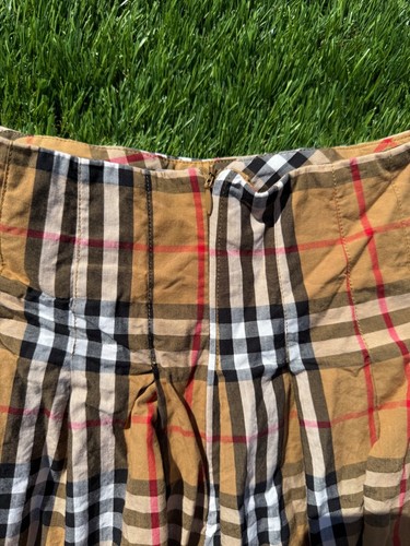 BURBERRY Pleated Mini Skirt Girls - Size Small Authentic - Picture 6 of 7