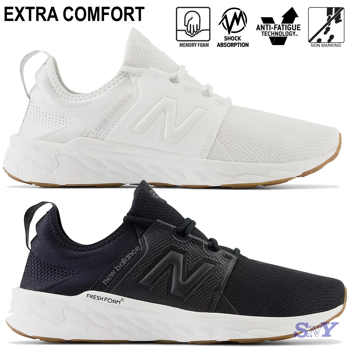 NEW BALANCE Men's Fresh Foam X Cruz v3 Extra Comfort Lightweight