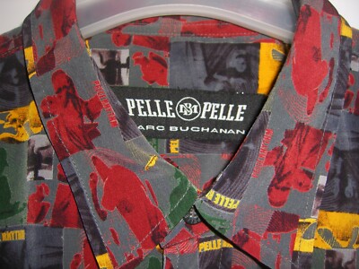 RARE !!! VINTAGE PELLE PELLE MARC BUCHANAN MEN'S L/S SHIRT PELLE