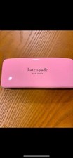 Kate Spade: Hard - Clam Shell Eye Glass / Sunglass Carry Case: Pink Dark Green