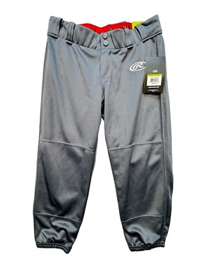 Rawlings Womens Launch Fastpitch Softball Pants Size M Gray Sports NWT