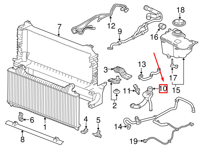 JAGUAR F-PACE X761 Lower Radiator Hose T4A32856 NEW GENUINE | eBay