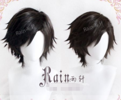 Mystic Messenger Game Han Jumin Short Black Costume Cosplay Hair
