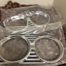 1965 El Camino Head Lamp Bezel Metal Set New 2x Classic Car Automobile Part