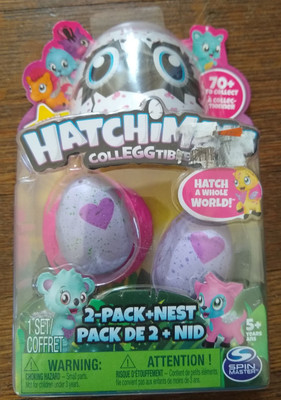 Hatchimals CollEGGtibles 2-Pack + Nest Season 2 - Collectible Toy Eggs For Kids, Fun Hatching Play