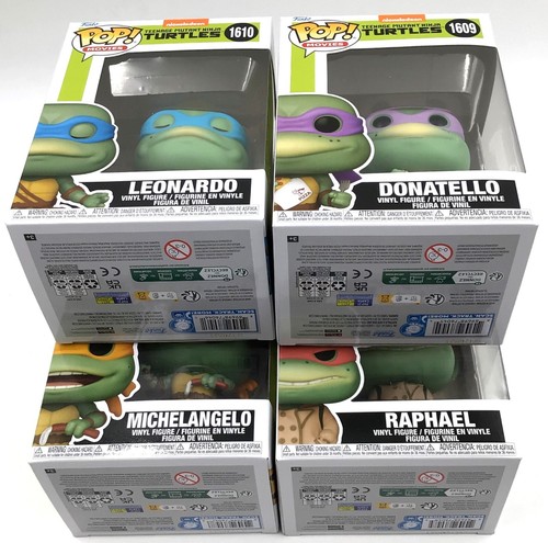 Funko Pop! TMNT Donatello Leonardo Michelangelo Raphael Set of 4 with Protectors - Bild 5 von 5