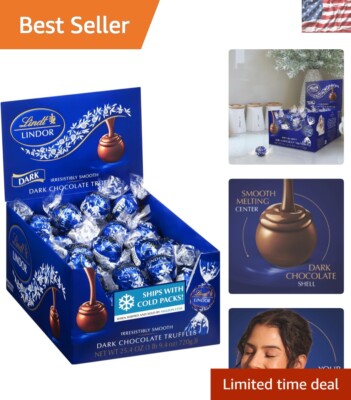 Individually Wrapped LINDOR Dark Chocolate Truffles   25.4 oz. Gift Elegance