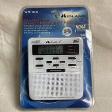 Midland WR-100 All Hazard Weather ALERT Radio NOAA SMS NEW in package