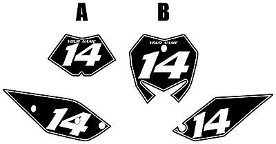 2017 BETA RR-S 125 Pre-Printed Black Backgrounds White Pinstripe