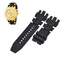 Subaqua 6905 26mm Black Rubber Watch Strap For Invicta