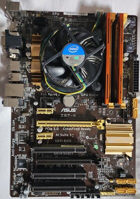 Asus intel Motherboard CPU Ram Combo - Intel Core i7 3.4GHz 16GB Ram Desktop PC