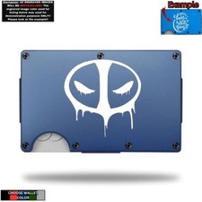 Deadpool Logo Laser Engraved Wallet - Thin Money Clip Wallet