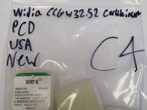 WIDIA CCGW32.52 Inserto PCD in carburo, Made in USA - Foto 3 di 3