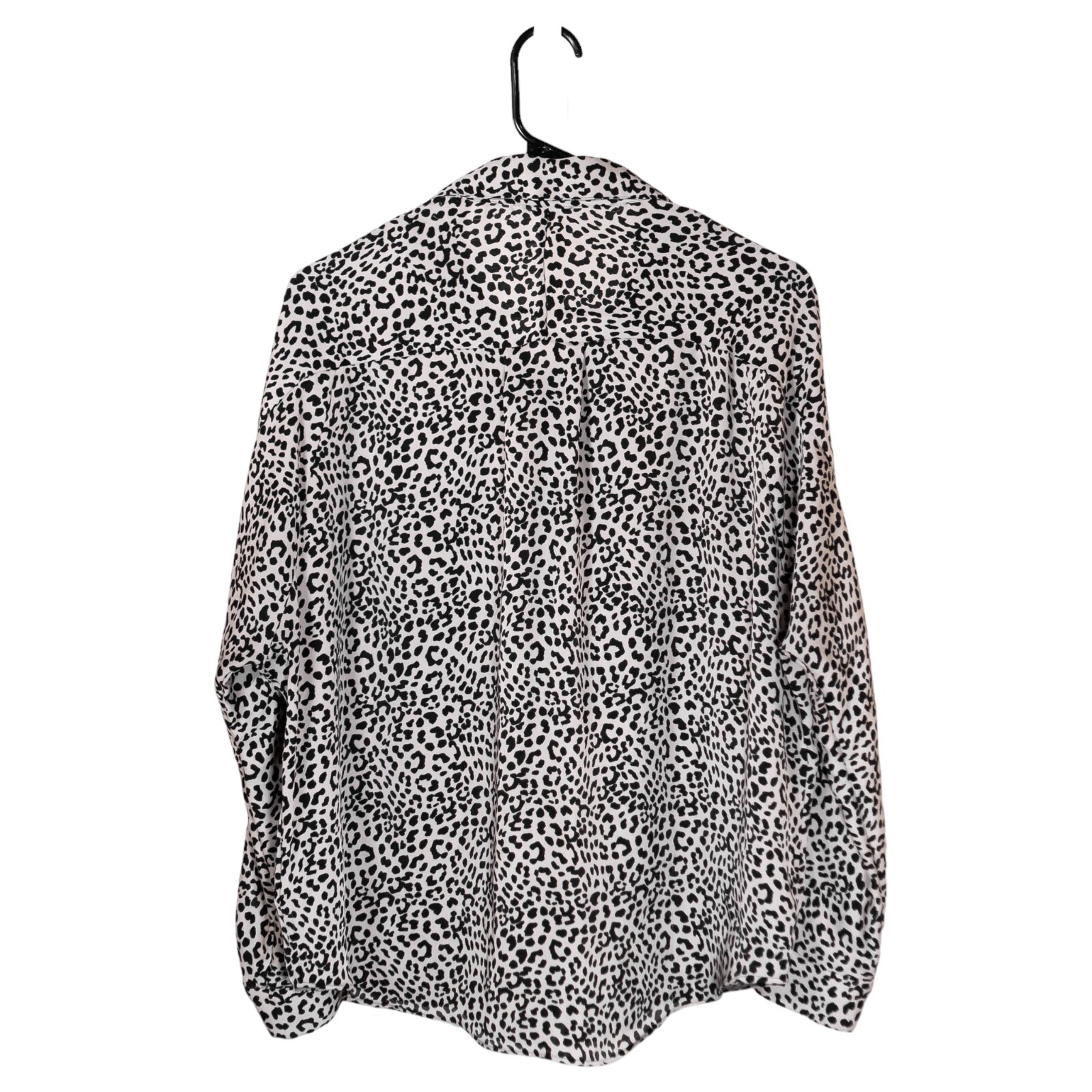 Express Womens Medium Leopard Print Button Up Blo… - image 3