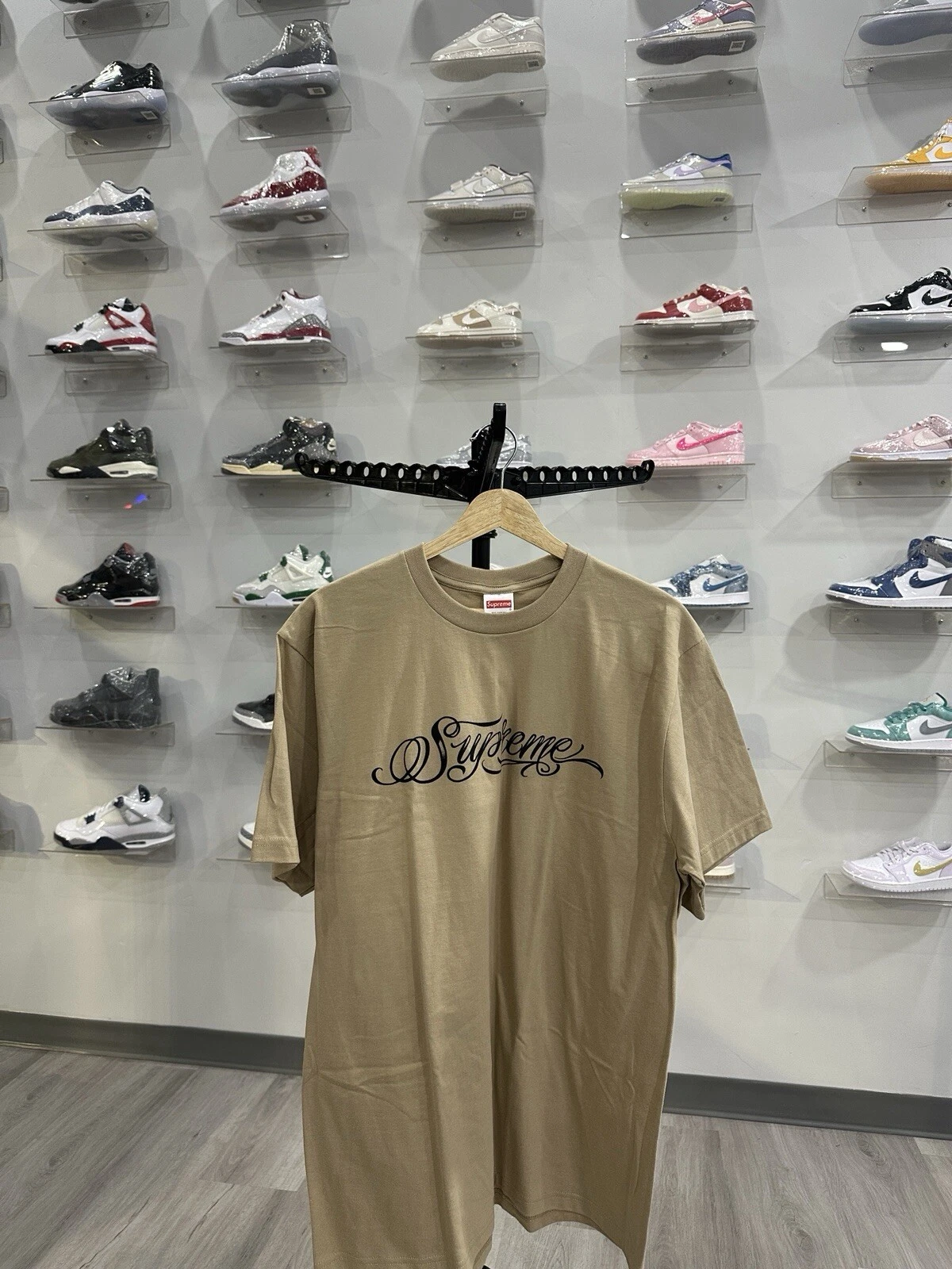 T shirt kaki Supreme Script neuf taille L