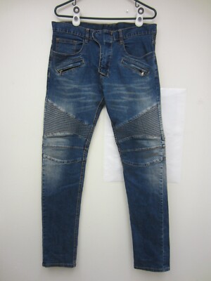 Balmain Jeans Men's Tag 32 *real Distressed Moto