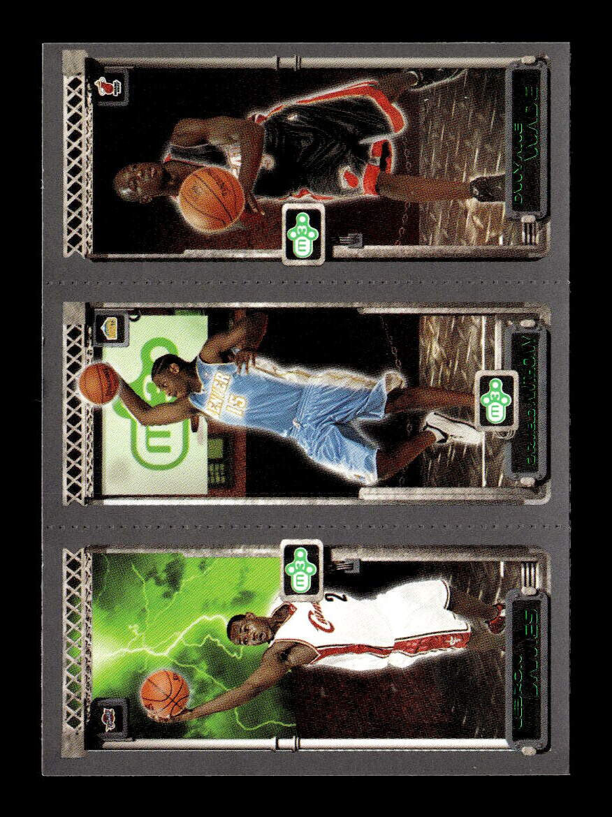 2003 Topps Matrix #115 D. Wade #113 C. Anthony #111 LeBron James