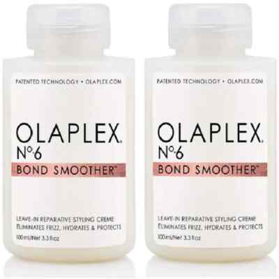 Olaplex No.6 Bond Smoother leave-in  3.3oz 100ml, (Pack of 2) 