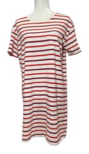 Madewell Size Small Pocket Tee Dress in Pablo Stripe Short Sleeve