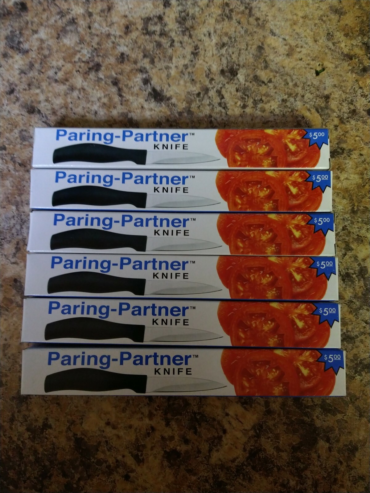 6 PACK 6" ParingPartner Knife Surgical Stainless Steel Ergonomic