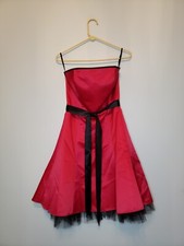 Jessica McClintock Gunne Sax Womens Sz 7 / 8 Dress Formal Short Pink Strapless