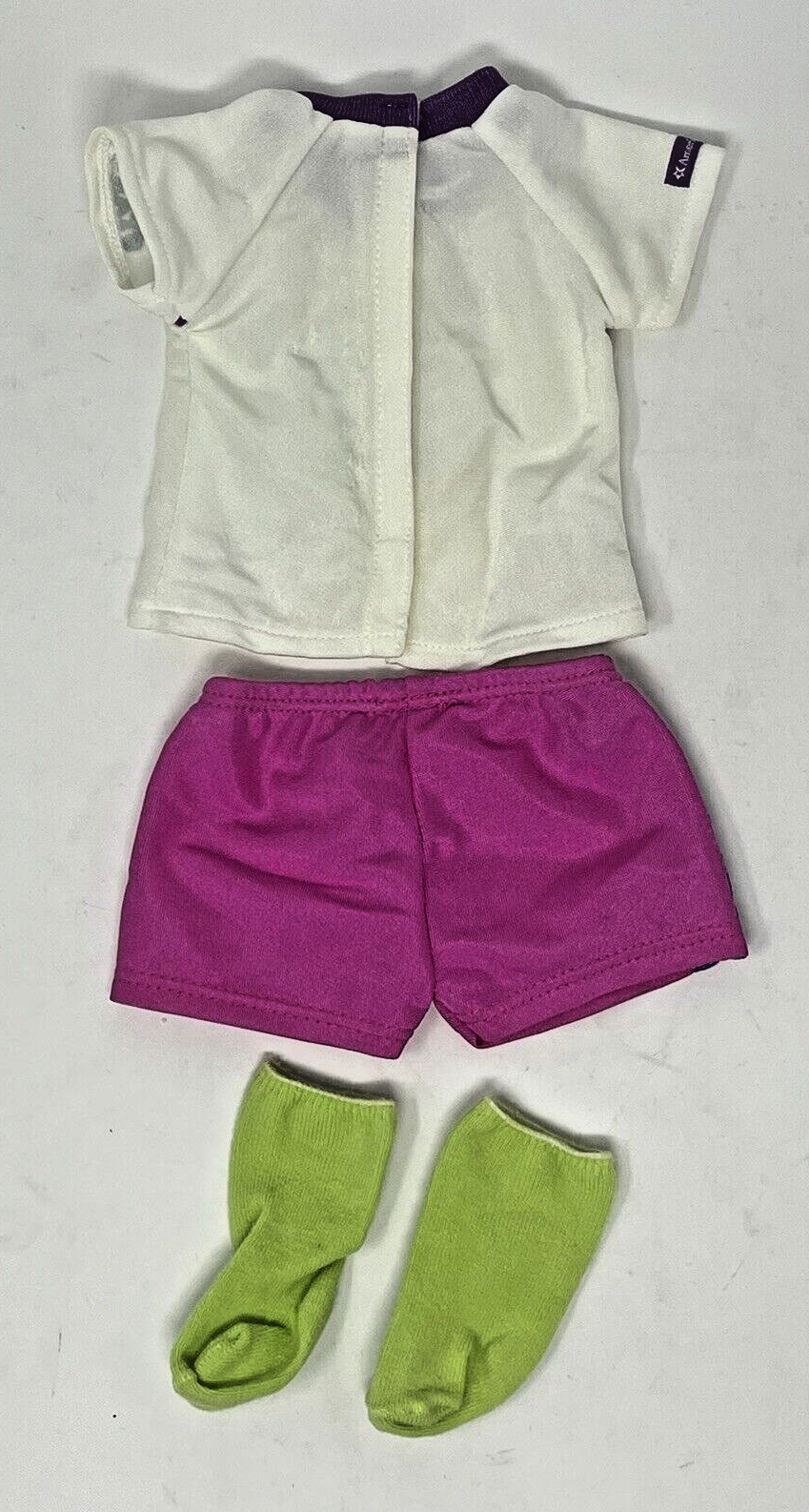 SAOLA My American Girl bambola SQUADRA DI CALCIO vestito pantaloncini camicia calzini solo no scarpe palla