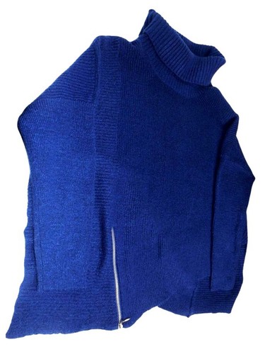 Baltic Sea Blue Turtleneck Sweater size 