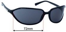 SFx Replacement Sunglass Lenses fits Prada SPR05E - 72mm Wide
