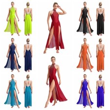 Women's Rompers Dance Dress Ballet Unitard Contemporary Dresses Shiny Leotard