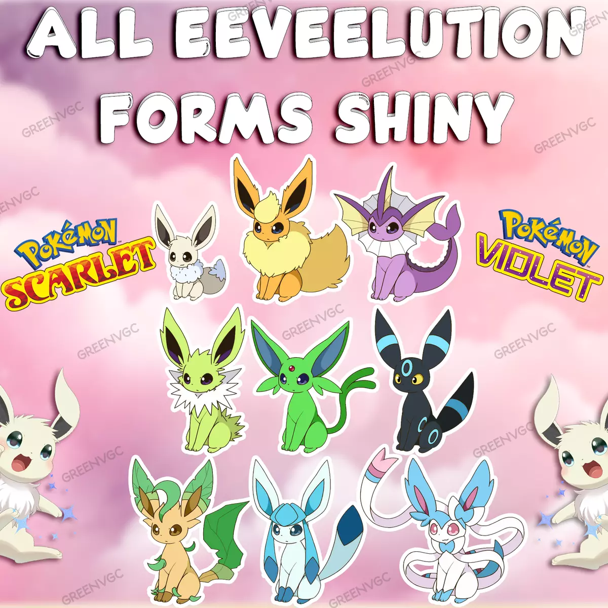 Shiny/Non-shiny Eevee 6IV - Pokémon Scarlet/Violet (100% Legal)