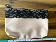 IPSY February 2018 Glam Bag Makeup or Toiletry Bag Lt Pink/Black Lace  NWOT 