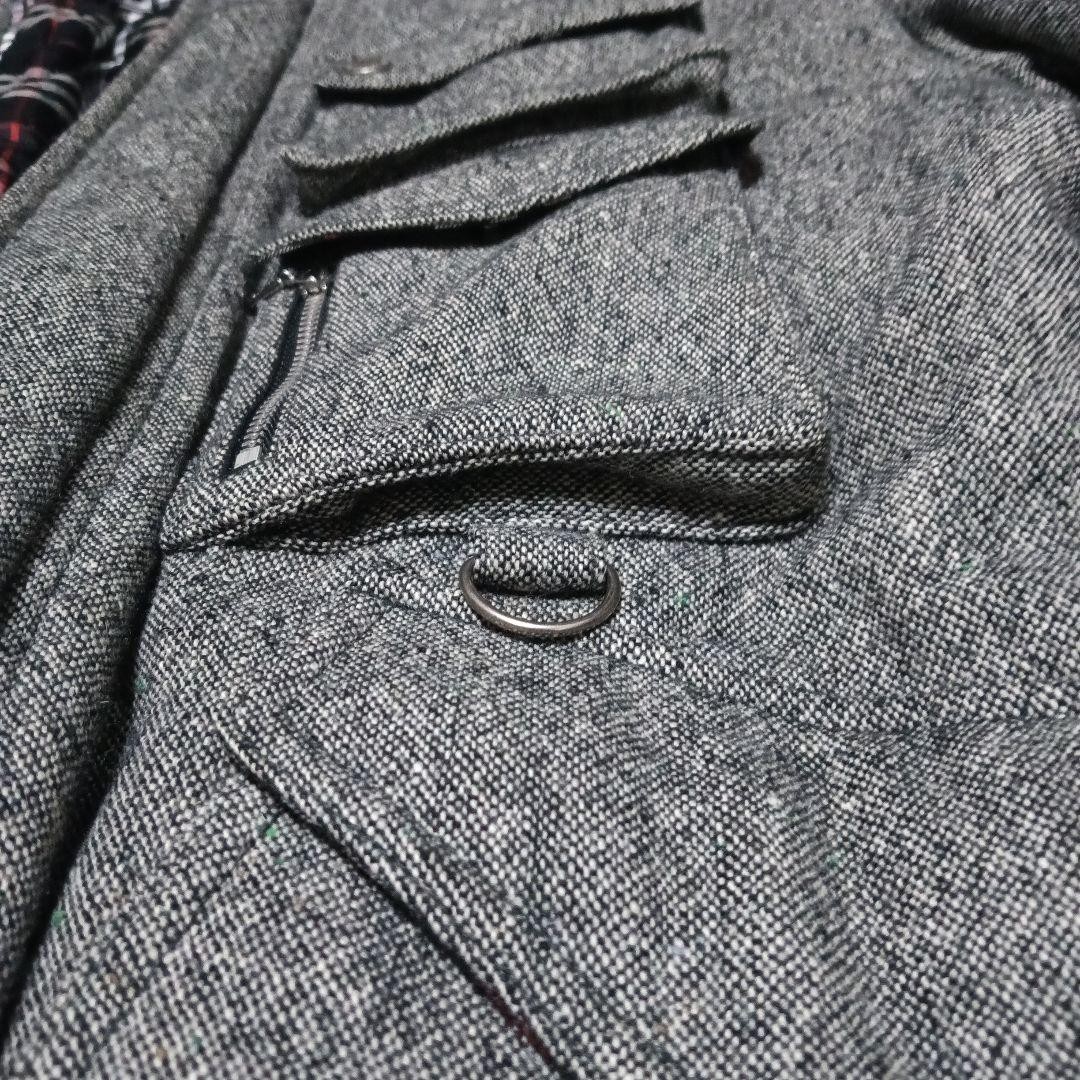 Burberry BLACK LABEL down jacket in silver fox fur grey size M Vintage Men's thumbnail 10