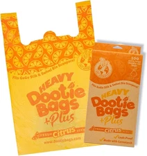 HEAVY Dootie Bags +Plus a Hint of Citrus Scent with EZ 1 Count (Pack 100) 