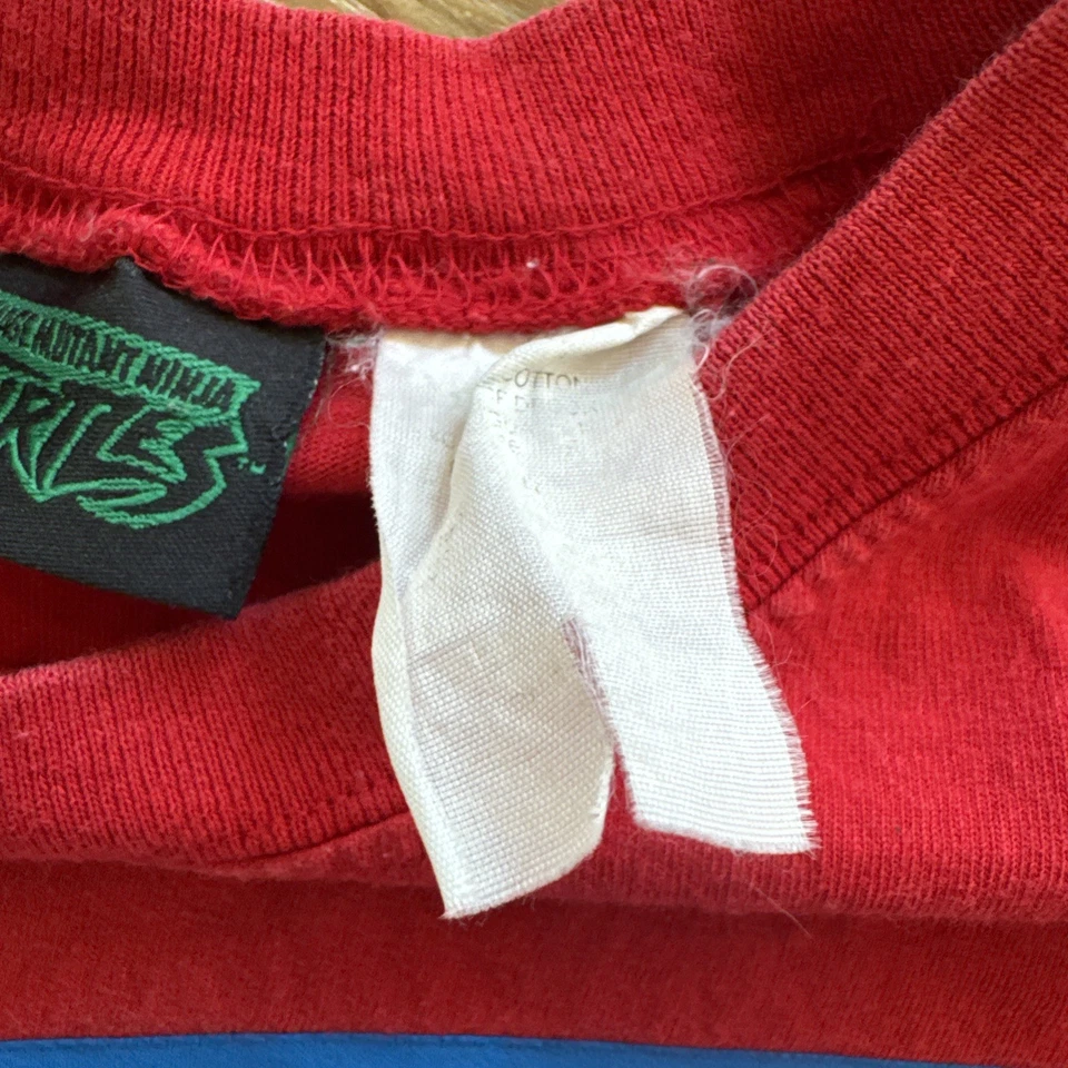 Tmnt Shirt Youth L Red Cotton Y2K Vintage Teenage Mutant Ninja Turtles - Image 4 of 4